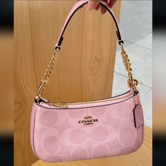 Coach Handbags - NWT！COACH TERI SHOULDER BAG IN SIGNATURE CANVAS（COACH CAL51